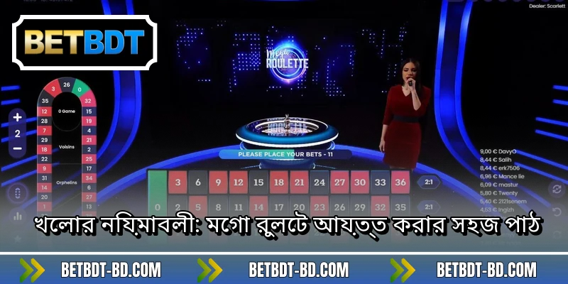 খেলার নিয়মাবলী: মেগা রুলেট আয়ত্ত করার সহজ পাঠ